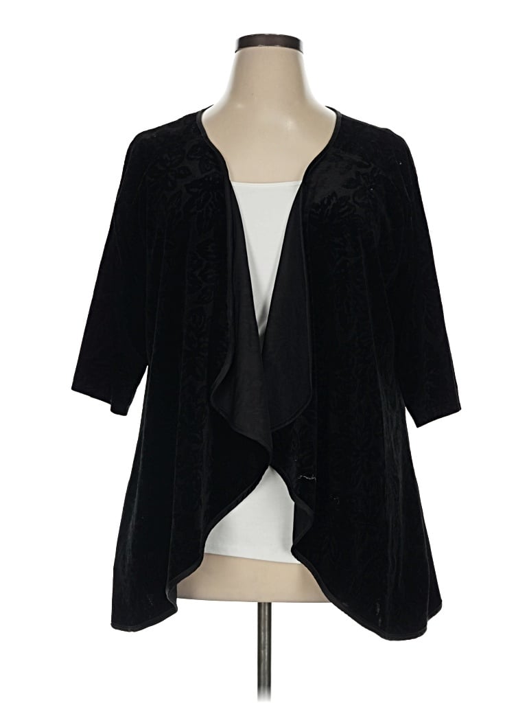 Pre-owned B Collection By Bobeau Cardigan Sweater In Black