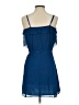 Eliot 100% Silk Solid Blue Cocktail Dress Size 0 - photo 2