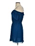 Eliot 100% Silk Solid Blue Cocktail Dress Size 0 - photo 5
