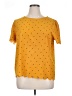 Tickled Teal 100% Polyester Yellow Short Sleeve Blouse Size XL - photo 1