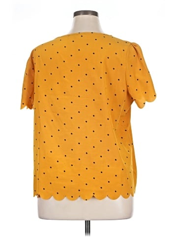 Tickled Teal Short Sleeve Blouse (view 2)