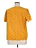 Tickled Teal 100% Polyester Yellow Short Sleeve Blouse Size XL - photo 2