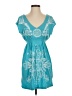 Venus Paisley Teal Cocktail Dress Size S - photo 1