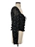Free People 100% Polyester Black 3/4 Sleeve Blouse Size S - photo 4