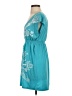 Venus Paisley Teal Cocktail Dress Size S - photo 5