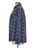 Express Outlet Plaid Blue Long Sleeve Blouse Size L - photo 5