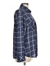 Express Outlet Plaid Blue Long Sleeve Blouse Size L - photo 4