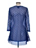 MULTIPLES Blue 3/4 Sleeve Blouse Size M - photo 2