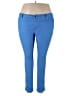IMAN Color Block Blue Jeggings Size 1X - photo 1