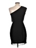 River Island 100% Polyester Solid Black Cocktail Dress Size 10 - photo 2