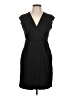 Sfera Solid Black Cocktail Dress Size L - photo 1