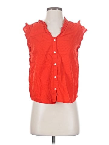 St. John's Bay Sleeveless Button-Down Shirt (view 1)