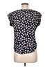 iris 100% Polyester Blue Short Sleeve Top Size M - photo 2