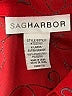 Sag Harbor 100% Polyester Paisley Red Burgundy Long Sleeve Blouse Size XL - photo 7