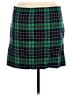 J.Crew 100% Polyester Plaid Green Casual Skirt Size 8 - photo 2