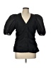 Ganni Black Short Sleeve Blouse Size EU 42 / US 12 - photo 1