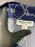 Sabrina Lauren Print Blue Long Sleeve Blouse Size L - photo 7