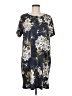 Assorted Brands Print Gray Casual Dress Size M - photo 1