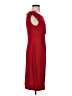 Connected Apparel Solid Red Cocktail Dress Size 4 - photo 4