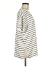 LUXE Stripes Ivory Short Sleeve T-Shirt Size M - photo 4