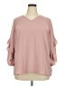 Alfani 100% Polyester Pink 3/4 Sleeve Blouse Size 2X - photo 1