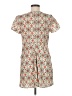 Peppermint 100% Polyester Print Ivory Casual Dress Size M - photo 2