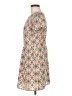 Peppermint 100% Polyester Print Ivory Casual Dress Size M - photo 5