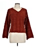 Poof Apparel 100% Polyester Tweed Red Pullover Sweater Size L - photo 1