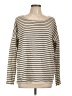 Vince. Stripes Ivory Pullover Sweater Size L - photo 1