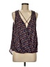 Lush 100% Polyester Blue Sleeveless Blouse Size M - photo 1
