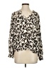 Rails 100% Rayon Animal Print Ivory 3/4 Sleeve Blouse Size XS - photo 1