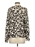 Rails 100% Rayon Animal Print Ivory 3/4 Sleeve Blouse Size XS - photo 2