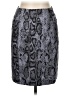 Lyssé Animal Print Gray Faux Leather Skirt Size M - photo 1