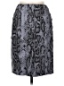 Lyssé Animal Print Gray Faux Leather Skirt Size M - photo 2