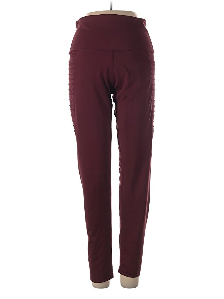 Zara Active Pants In Burgundy