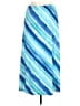 Susan Graver Stripes Blue Casual Skirt Size L (petite) - photo 1