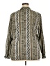 Courtenay 100% Polyester Paisley Green Long Sleeve Blouse Size 2X - photo 2