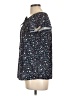 Assorted Brands 100% Polyester Stars Black Short Sleeve Blouse Size LgEstimated - photo 5