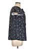 Assorted Brands 100% Polyester Stars Black Short Sleeve Blouse Size LgEstimated - photo 4