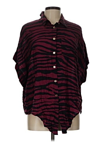 MICHAEL Michael Kors 3/4 Sleeve Button-Down Shirt (view 1)