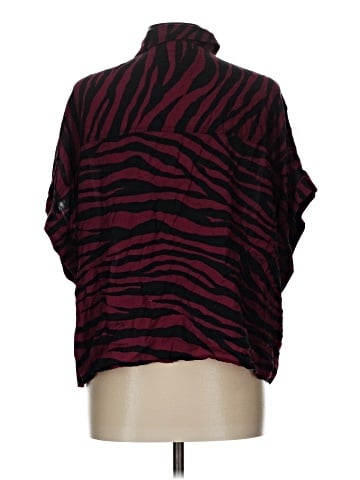 MICHAEL Michael Kors 3/4 Sleeve Button-Down Shirt (view 2)