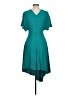 Lewit 100% Viscose Solid Teal Cocktail Dress Size 12 - photo 2
