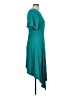 Lewit 100% Viscose Solid Teal Cocktail Dress Size 12 - photo 4