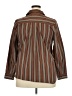 Roaman's Stripes Brown Long Sleeve Button-Down Shirt Size 18W - photo 2