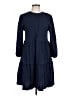 Gap Solid Blue Casual Dress Size L (tall) - photo 1