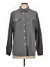 Unbranded Color Block Gray Long Sleeve Blouse Size L - photo 1