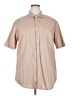 Assorted Brands 100% Cotton Polka Dots Tan Short Sleeve Button-Down Shirt Size XXL - photo 1
