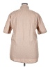 Assorted Brands 100% Cotton Polka Dots Tan Short Sleeve Button-Down Shirt Size XXL - photo 2