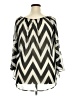 Monrow Chevron-herringbone Gray Long Sleeve Blouse Size XXL (estimated) - photo 2