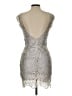 Alythea 100% Polyester Silver Cocktail Dress Size L - photo 2